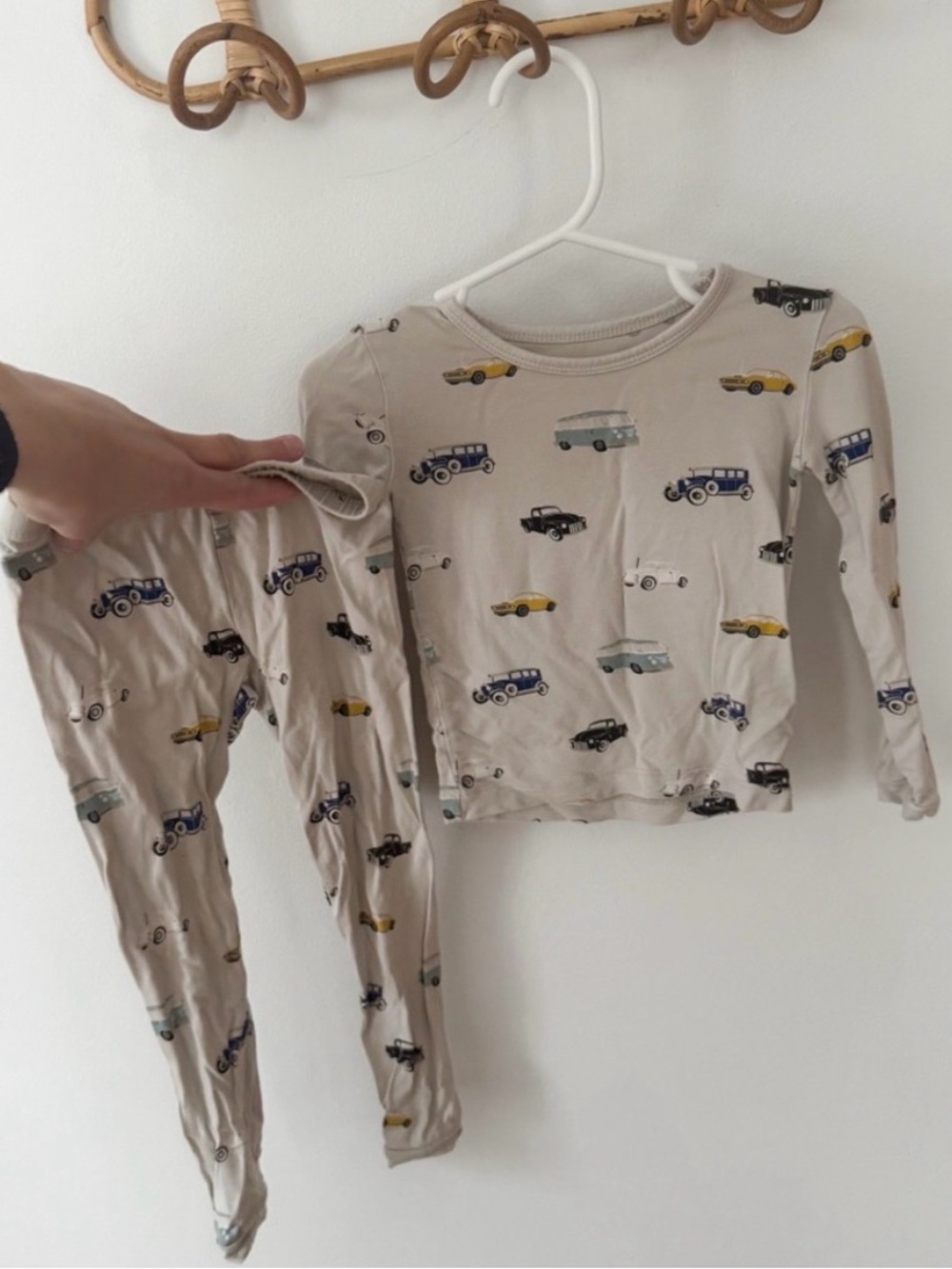 KYTE baby vintage car print Pajama Set EUC